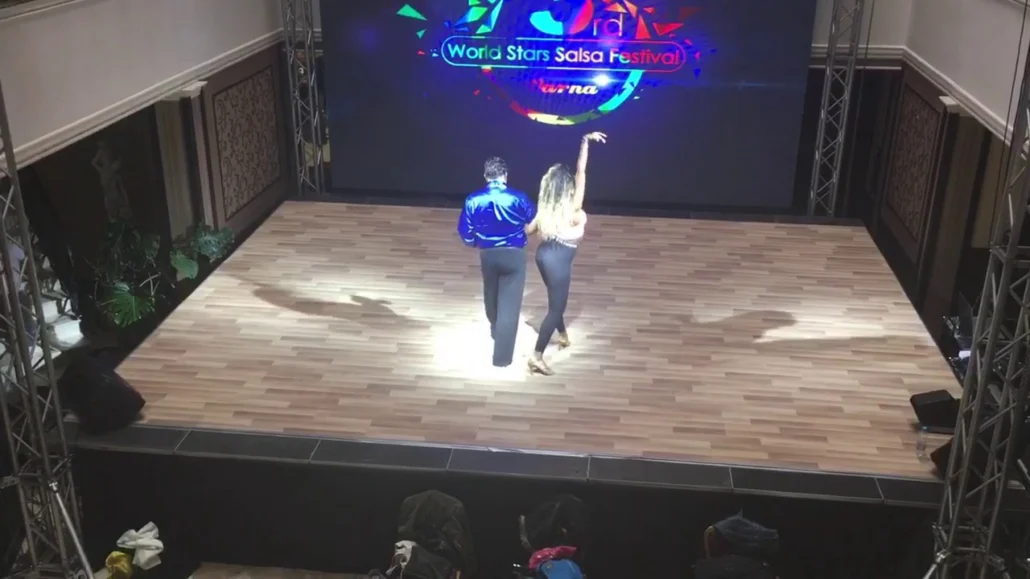 Король Мамбо Эдди Торрес и репетиция Берси Кортез — 3-й WSSF Варна — школа танцев Палладиум, Краснодар